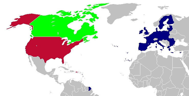 US Canada EU 2007