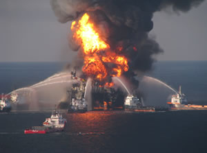 Deepwater Horizon  (Courtesy of U.S. Coast)