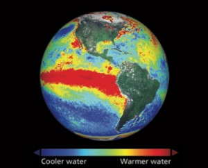 El Nino in 1998, courtesy NASA