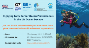 engaging early career ocean professionals in the UN ocean decade photo